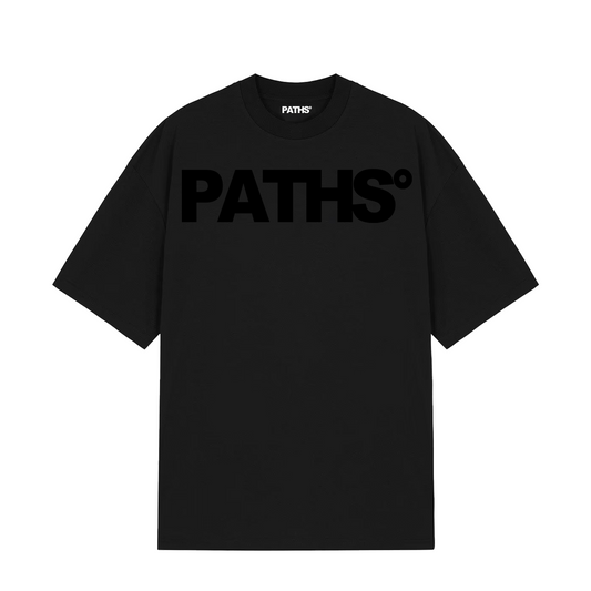 Paths° Logo T Shirt | Black/Black