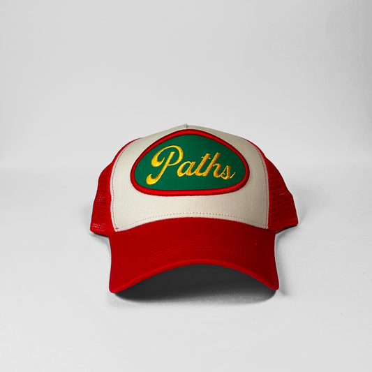 Hat - Paths patch trucker (Red)